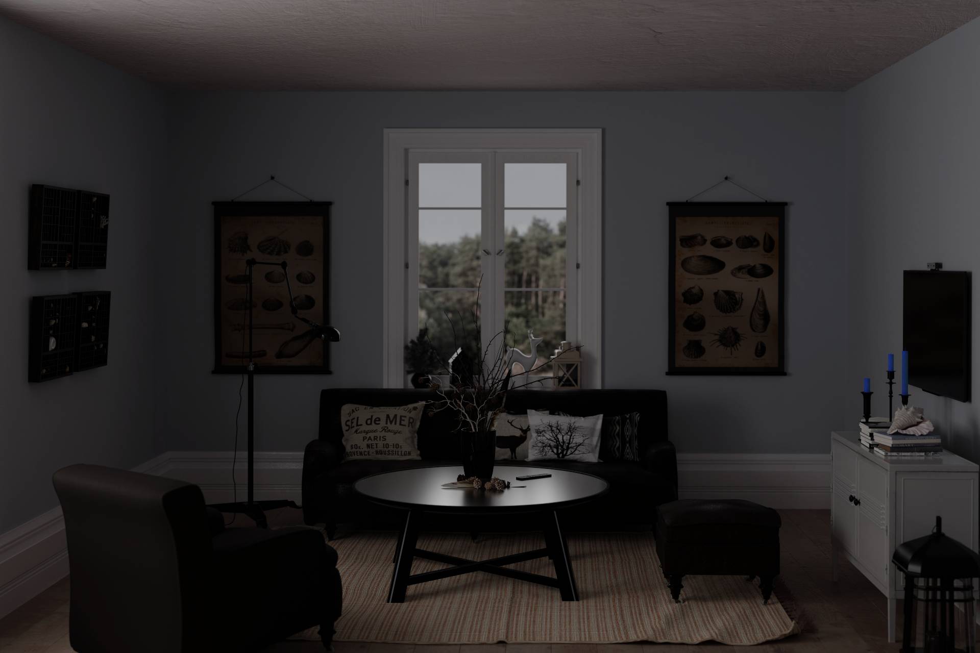 Kleiner Raum mit indirektem Licht & Spots – lichtplanung-online