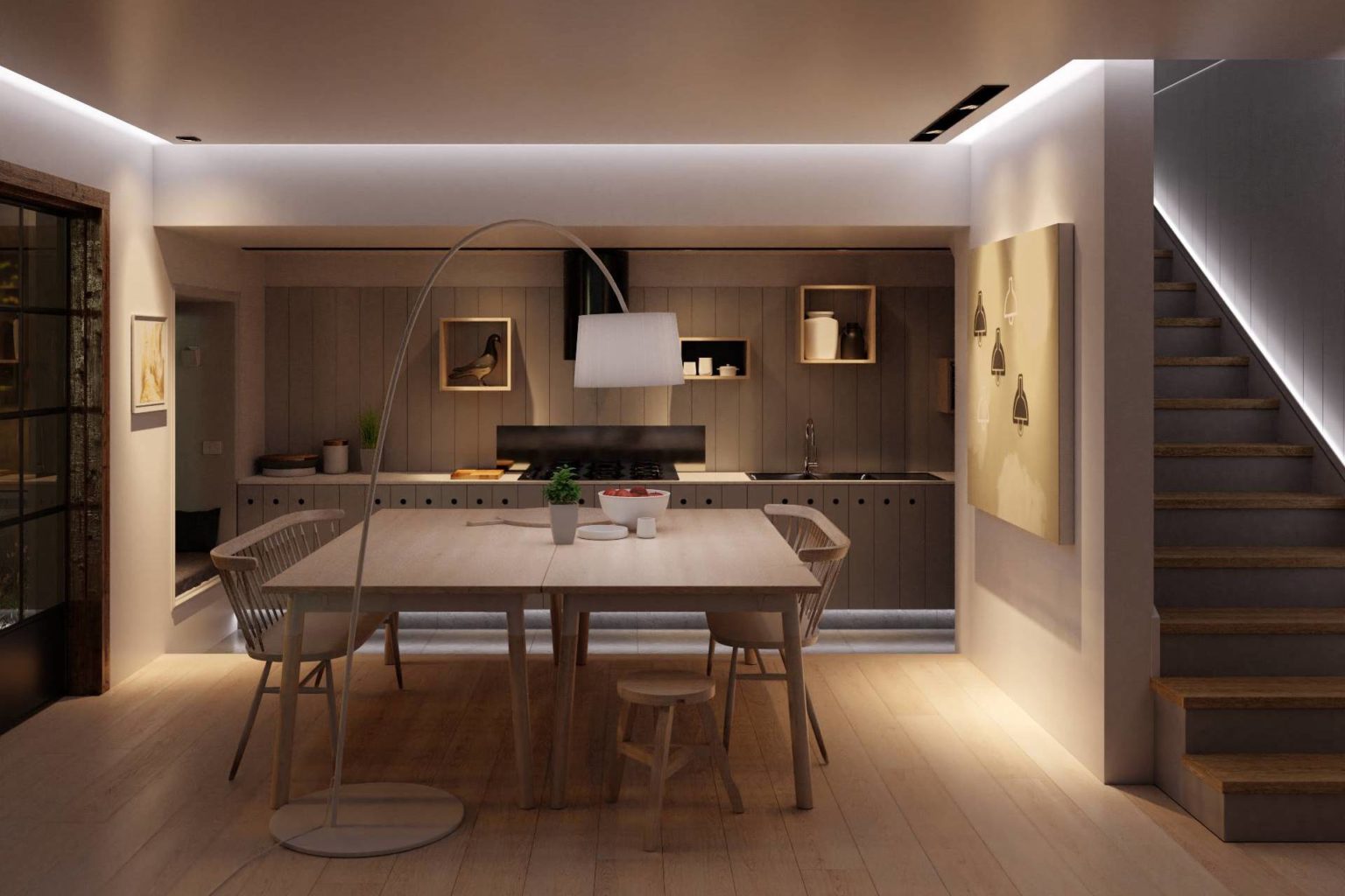 Lichtdesign in Esszimmer und Küche – lichtplanung-online