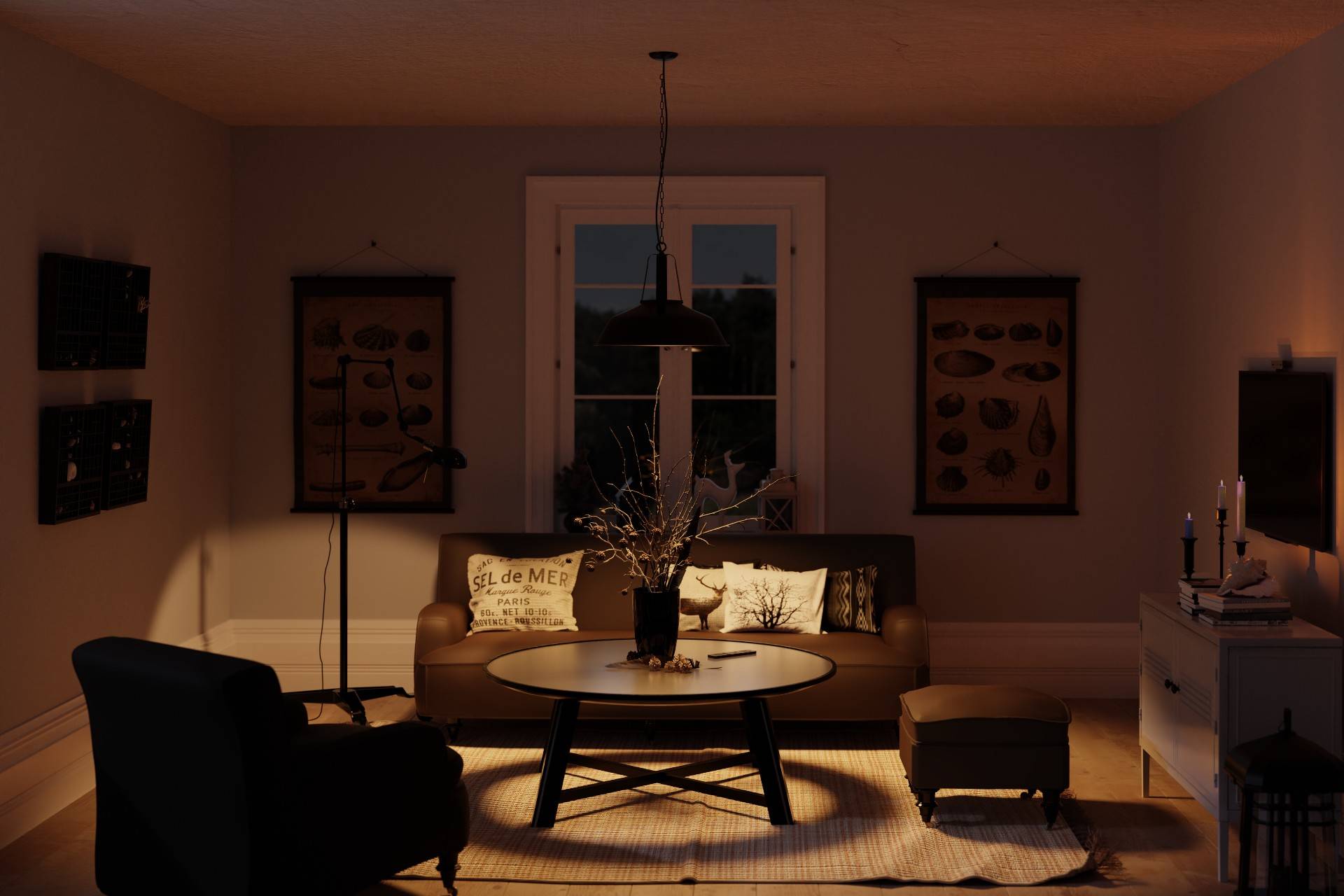 Kleiner Raum mit indirektem Licht & Spots – lichtplanung-online